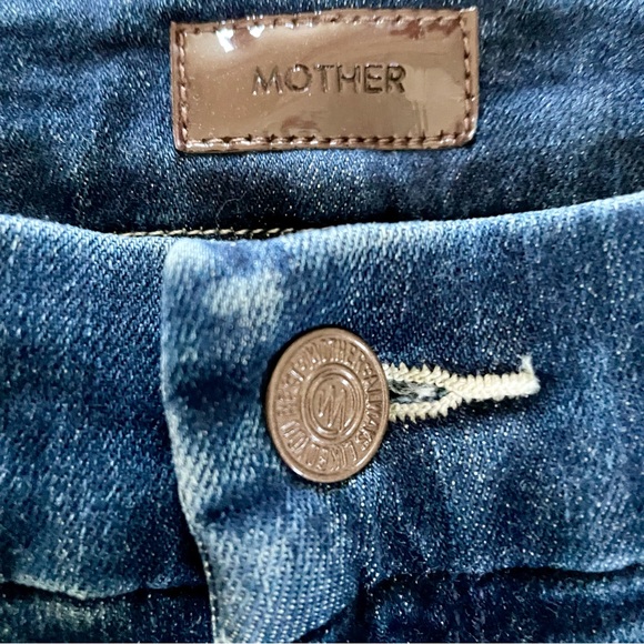 Mother Denim Jeans The Looker Ankle Fray Invitation Only Dark Wash Women’s Sz 28 - Picture 2 of 12